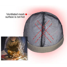 Load image into Gallery viewer, Fireproof Welding Cap Breathable Dust-Proof Fireproof Labor Protection Cap Duck Tongue Style Protective Head Cover
