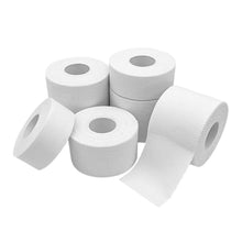Load image into Gallery viewer, 9.1M White White Cotton Cloth Sports Tape Match With Skin Film Easy To Tear Serrated Edge Sports Elastic Breathable Self-Adhesive Bandage -2.5/3.8/5CM
