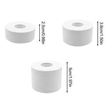 Load image into Gallery viewer, 9.1M White White Cotton Cloth Sports Tape Match With Skin Film Easy To Tear Serrated Edge Sports Elastic Breathable Self-Adhesive Bandage -2.5/3.8/5CM
