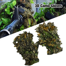 Load image into Gallery viewer, 1Pair 3D Jungle Leaf Camouflage Gloves Hunting Ghillie Suit Breathable Gloves Outdoor Tactical Supplies
