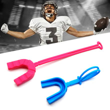 Load image into Gallery viewer, 1PC Strap Mouth Guard Football Hockey Intense Sports Silicone Braces Safety Protective Equipment
