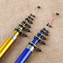 Load image into Gallery viewer, 1.5/1.8M Soft Tail Rock Pole Ultra Short Section Retractable FRP Sea Fishing Rod Fishing Supplies
