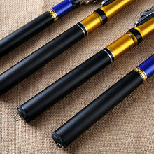 Load image into Gallery viewer, 1.5/1.8M Soft Tail Rock Pole Ultra Short Section Retractable FRP Sea Fishing Rod Fishing Supplies
