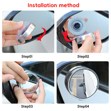 Load image into Gallery viewer, 2Pcs 360° Rotating Car Blind Spot Side Rear View Mirror Wide Angle Adjustable Round Mirror Suction Cup Convex Mirror
