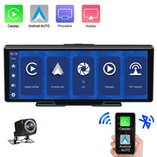 Load image into Gallery viewer, 10.26" Car Wireless Carplay Android Auto DVR Navigation GPS Dash Cam 4K 1080P Video Drive Recorder Stream Dashcam Truck Camera 5G Wifi
