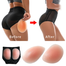 Load image into Gallery viewer, Natral Silicone Pad Enhancer Fake Ass Panty Hip Butt Lifter Underwear Invisible Bottom Shaper Seamless Padded Shapewear Panties
