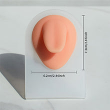 Load image into Gallery viewer, Human Facial Features Model Puncture Perforation Silicone Ear Model Nose Tongue Eyes Navel Big Mouth Ear Model
