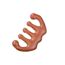 Load image into Gallery viewer, Wide-toothed Anti-static Massage Scrapping Hair Comb Green Sandalwood Meridian Comb Scalp Massage Meridian Hair Comb
