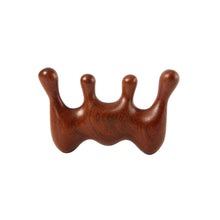 Load image into Gallery viewer, Wide-toothed Anti-static Massage Scrapping Hair Comb Green Sandalwood Meridian Comb Scalp Massage Meridian Hair Comb
