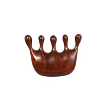 Load image into Gallery viewer, Wide-toothed Anti-static Massage Scrapping Hair Comb Green Sandalwood Meridian Comb Scalp Massage Meridian Hair Comb
