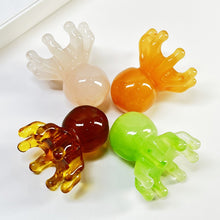 Load image into Gallery viewer, Resin Honey Wax Octopus Head Treatment Comb Massager Nourishing Meridians Nourishing Head Shoulder Neck Scraping Comb
