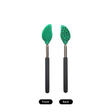 Load image into Gallery viewer, Telescopic Brush Stainless Steel Long Handle No Need for Itching Scratch Massage Brush Double-sided Silicone Massage Brush
