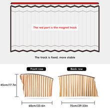 Load image into Gallery viewer, 2/4pcs Car Window Sunshade Curtain Fully Magnetic Front Back Row Sunshade Curtain Universal Car Side Window Protection Car Curtain
