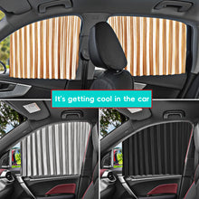 Load image into Gallery viewer, 2/4pcs Car Window Sunshade Curtain Fully Magnetic Front Back Row Sunshade Curtain Universal Car Side Window Protection Car Curtain
