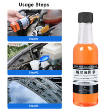 Load image into Gallery viewer, 150ML Car Glass Stripper Oil Film Cleaner Water Spot Remover Auto Car Windshield Cleaner Liquid Window Glass Wiper Oil Film Agent
