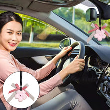Load image into Gallery viewer, Car Interior Aromatherapy Rear View Mirror Pendant Solid Air Purifying Balm Plaster Tablet For Wardrobe Air Freshener Daisy Rose
