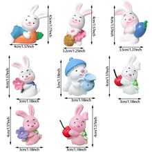 Load image into Gallery viewer, Cute Rabbit Car Dashboard Ornaments Gifts for Woman Car Center Console Decoration Auto Interior Accessories
