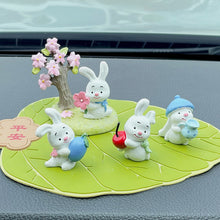 Load image into Gallery viewer, Cute Rabbit Car Dashboard Ornaments Gifts for Woman Car Center Console Decoration Auto Interior Accessories

