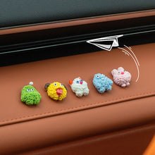 Load image into Gallery viewer, 1Pc Mini Cute Animals Car Center Console Ornaments Display Screen Decoration Car Interior Decorations Sheep Pendant Doll
