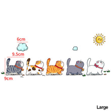 Load image into Gallery viewer, 5Pcs Funny Cats Animal Car Sticker Stickers Decoration Styling Car Body Home Window Creative Decals Decor
