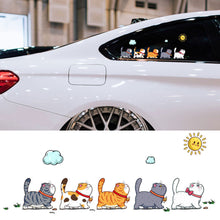 Load image into Gallery viewer, 5Pcs Funny Cats Animal Car Sticker Stickers Decoration Styling Car Body Home Window Creative Decals Decor
