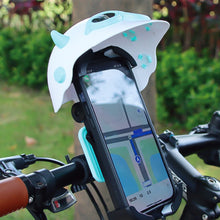 Load image into Gallery viewer, Small Motorcycle Helmet Rider Mobile Phone Holder and Electric Bicycle Navigation Mobile Phone Holder Waterproof Sunshade
