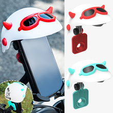 Load image into Gallery viewer, Small Motorcycle Helmet Rider Mobile Phone Holder and Electric Bicycle Navigation Mobile Phone Holder Waterproof Sunshade
