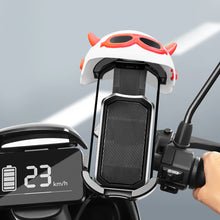 Load image into Gallery viewer, Small Motorcycle Helmet Rider Mobile Phone Holder and Electric Bicycle Navigation Mobile Phone Holder Waterproof Sunshade
