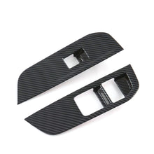 Load image into Gallery viewer, 4Pcs/Set Carbon Fiber Car Window Switch Panel Trims Decorative Interior Parts Frame Mouldings Accessories For MG 4 MG4 EV Mulan 2023

