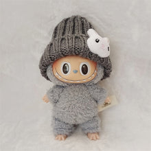 Load image into Gallery viewer, Doll Woolen Hat for Dollhouse Miniature 15cm Labubu Color Match Hat Kawaii Cute Doll Accessories Kids Girls Toys
