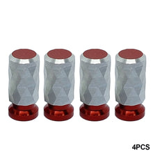 Load image into Gallery viewer, 4Pcs Aluminum Car Tire Wheel Rims Stem Air Valve Caps Stems Tyre Cover Truck Bike Auto Wheel Nipple Plugs
