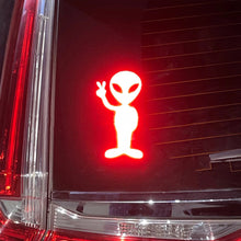 Load image into Gallery viewer, Car Sticker Personality Fashion Alien Peace Highly Reflective Warning for Motorcycle Vinyl Decals Accessories Sunscreen
