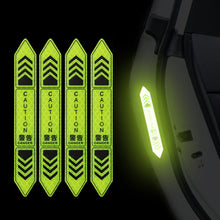 Load image into Gallery viewer, 4Pcs/Set Car Door Stickers Night Safety Reflective Warning Tape Door Stickers Decorative Stickers Car Reflective Strip Auto Accessories

