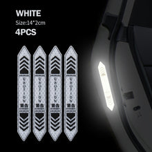 Load image into Gallery viewer, 4Pcs/Set Car Door Stickers Night Safety Reflective Warning Tape Door Stickers Decorative Stickers Car Reflective Strip Auto Accessories

