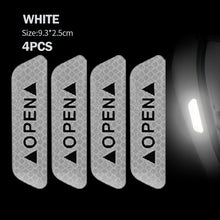 Load image into Gallery viewer, 4Pcs/Set Car Door Stickers Night Safety Reflective Warning Tape Door Stickers Decorative Stickers Car Reflective Strip Auto Accessories
