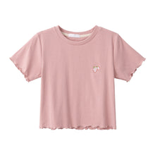 Load image into Gallery viewer, Sweet Cool Girl T-shirt Crop Top Ruffled Sleeves Shirts Casual Clothes Y2k Cropped Tee Shirt Top White Black Tops for Summer
