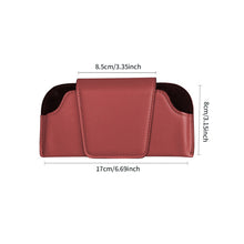 Load image into Gallery viewer, Car Sun Visor Glasses Case Auto Leather Glasses Holder Sunglasses Clip Card Ticket Holder Multi-Function Car Interior Storage
