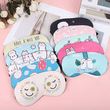 Load image into Gallery viewer, Creative Sleep Hot Compress Eye Mask Lunch Break Ice Bag Cartoon Cute Ice Compress Shading Eye Mask Travel Health Care
