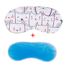 Load image into Gallery viewer, Creative Sleep Hot Compress Eye Mask Lunch Break Ice Bag Cartoon Cute Ice Compress Shading Eye Mask Travel Health Care
