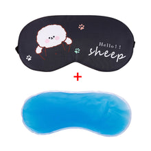 Load image into Gallery viewer, Creative Sleep Hot Compress Eye Mask Lunch Break Ice Bag Cartoon Cute Ice Compress Shading Eye Mask Travel Health Care
