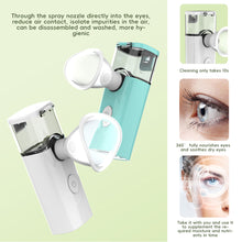 Load image into Gallery viewer, Spray Eye Moistener Relieves Dry Astringent Eyes Beautifies Eyes Moisturizes Eyes Eye Washer Household Nanometer Eye Atomizer
