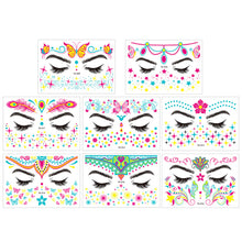 Load image into Gallery viewer, Fluorescent Love Graffiti Flower Arm Face Tattoo Sticker Waterproof Lover Lip Print Arm Sweatproof Tattoo Stickers
