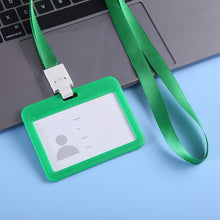 Load image into Gallery viewer, Lanyards ID Card Holder Bank Bus Pass Card Case Cover Bank Credit Card Holder Strap Cardholder Student Office Supplies
