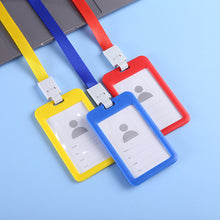 Load image into Gallery viewer, Lanyards ID Card Holder Bank Bus Pass Card Case Cover Bank Credit Card Holder Strap Cardholder Student Office Supplies
