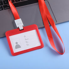 Load image into Gallery viewer, Lanyards ID Card Holder Bank Bus Pass Card Case Cover Bank Credit Card Holder Strap Cardholder Student Office Supplies
