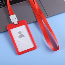 Load image into Gallery viewer, Lanyards ID Card Holder Bank Bus Pass Card Case Cover Bank Credit Card Holder Strap Cardholder Student Office Supplies
