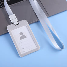 Load image into Gallery viewer, Lanyards ID Card Holder Bank Bus Pass Card Case Cover Bank Credit Card Holder Strap Cardholder Student Office Supplies
