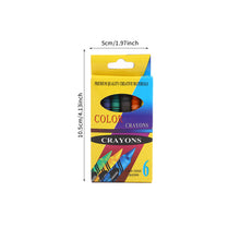 Load image into Gallery viewer, 6/12/18/24 Colors Pen Shape Crayons Non Dirty Hand Washable Safe Non-Toxic for kids Baby Toddler Gift Early Education Tools
