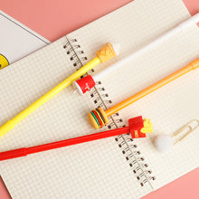 Load image into Gallery viewer, 0.5mm Cute Hamburger Chips Design Erasable Pen Students Blue Black Gel Pens Kids Learning Stationery Office Supplies
