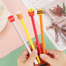 Load image into Gallery viewer, 0.5mm Cute Hamburger Chips Design Erasable Pen Students Blue Black Gel Pens Kids Learning Stationery Office Supplies
